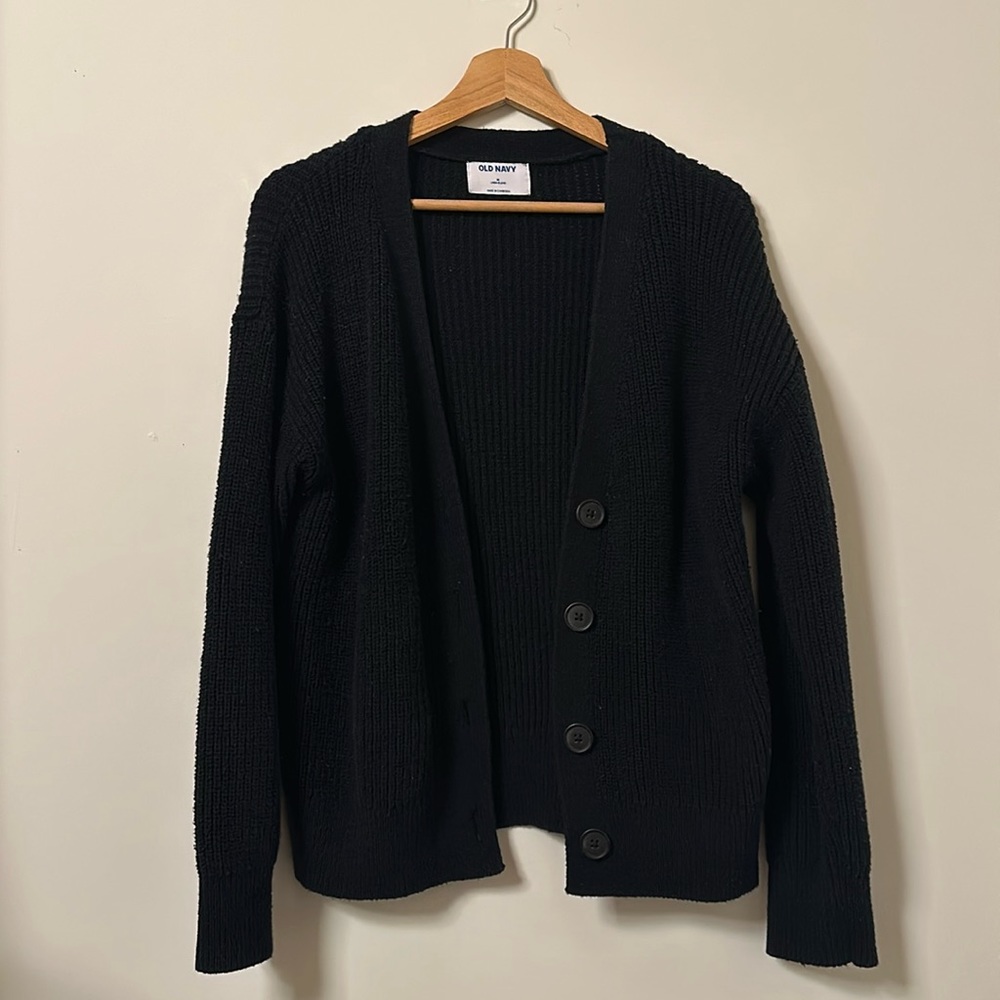 Cotton Linen Blend Knit Cardigan - Picture 2 of 5
